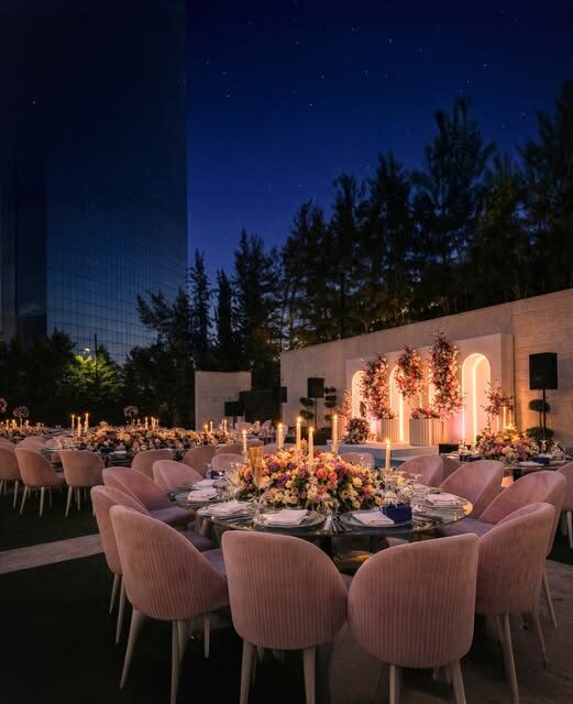 Crowne Plaza Amman outdoor wedding