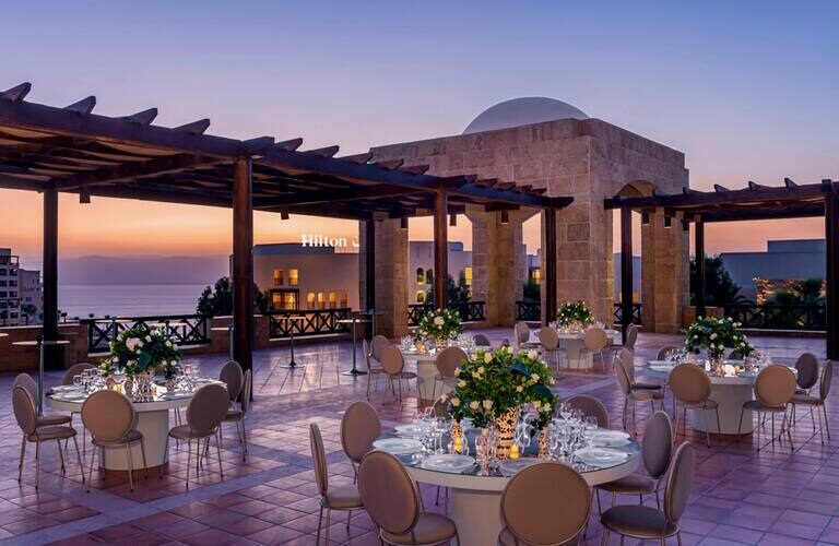 kind hussein bin tala convention center dead sea, outdoor wedding venues dead sea