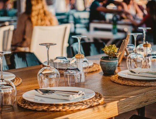 Demo Terrace Restaurant Abdoun – table set on the terrace (demo listing)