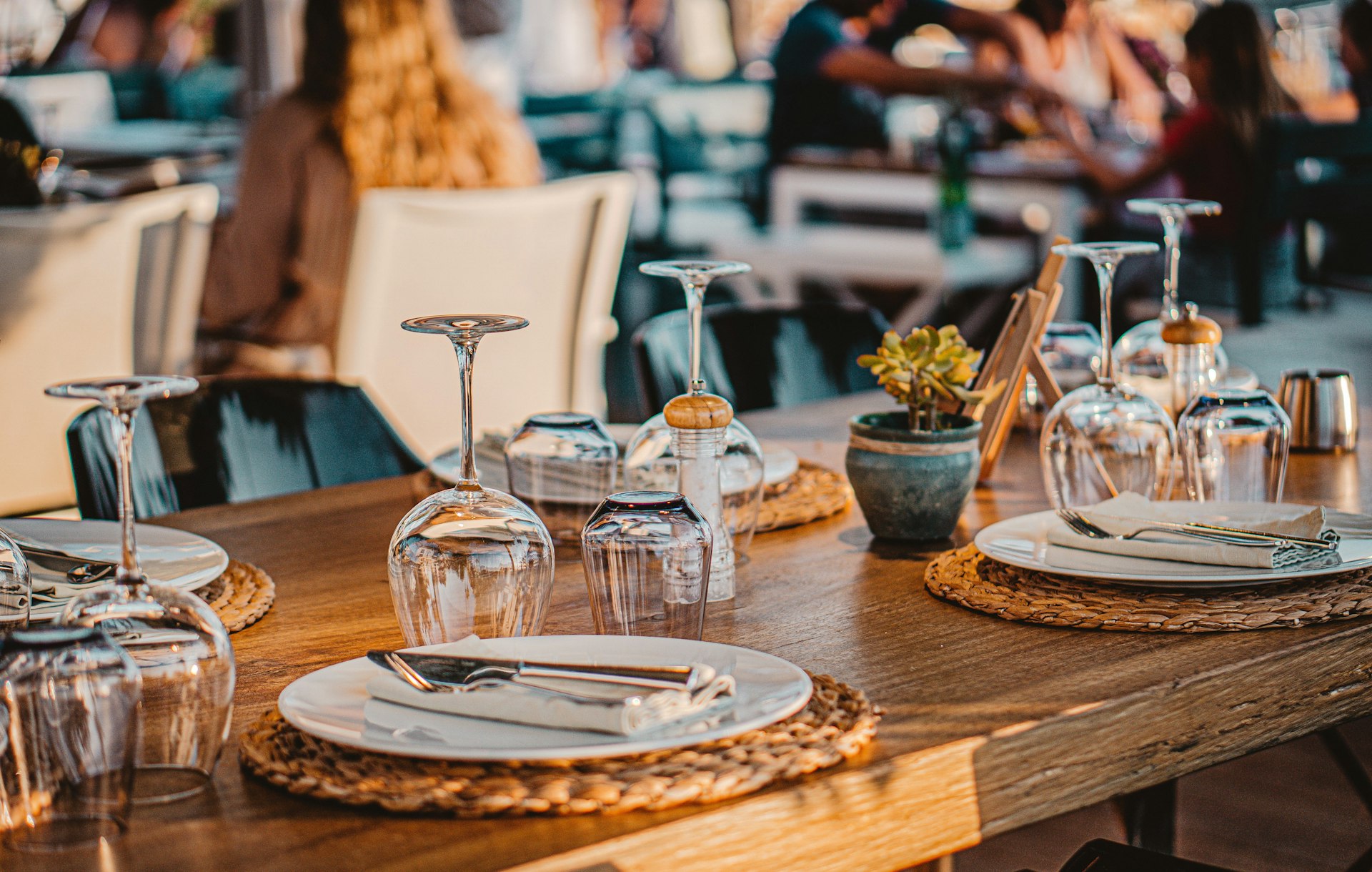 Table on the terrace